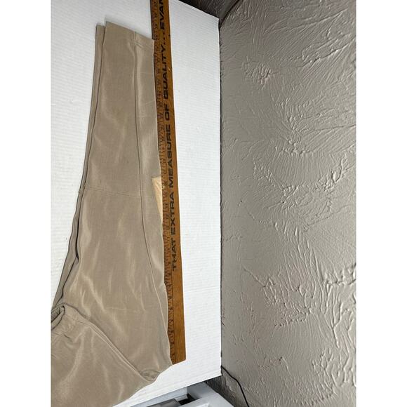 Express Tricot TAN Stretch Ponte Riding Pants Knee Patch Womens Size Medium - Picture 5 of 7